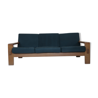Eesko Pajamies 3-seater oak sofa for Asko Model Bonanza 1970