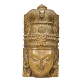 Hindu Shiva mask head wooden sculpture?