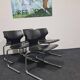 Vintage Flottoto tubular framed stacking chair