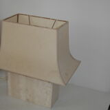 Philippe Barbier Travertin 70's design lamp