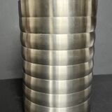Vase in brushed aluminum