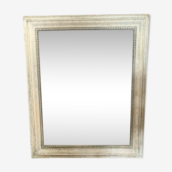 Miroir en bois vintage au mercure 100x81cm