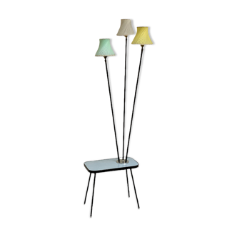 Lampadaire vintage formica 1950