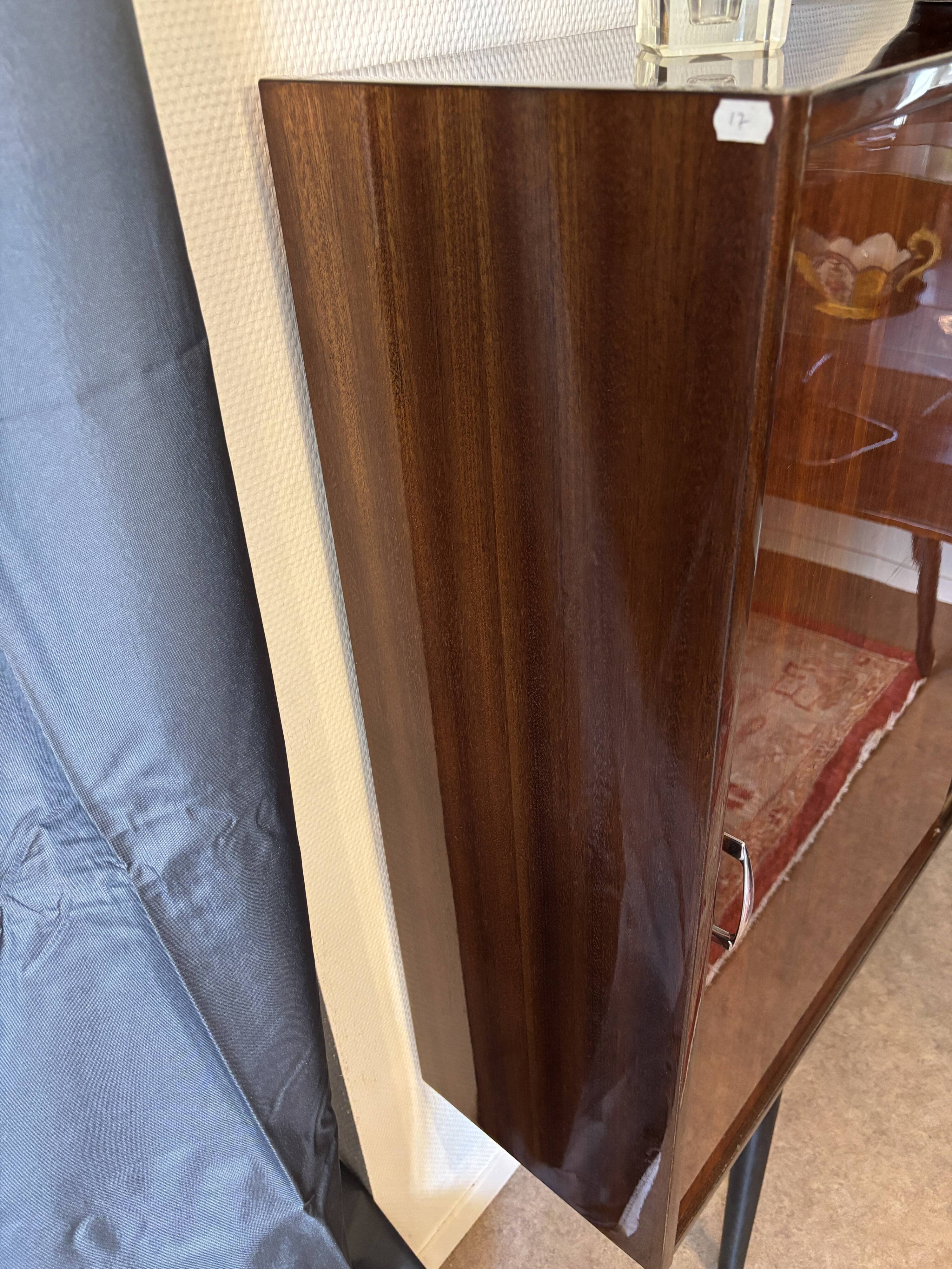 Vintage Violetta display cabinet – modernist design, 1960s