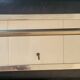 Art Deco tea towel holder, SDV, France, Sarreguemines