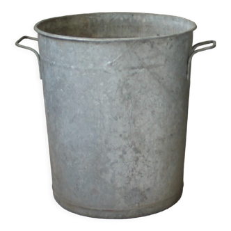 Bassine vintage en zinc