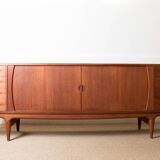 Large Danish sideboard in teak model U15 by Johannes Andersen for Uldum.