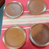 Flat plates set of 6, vallauris felix ceram