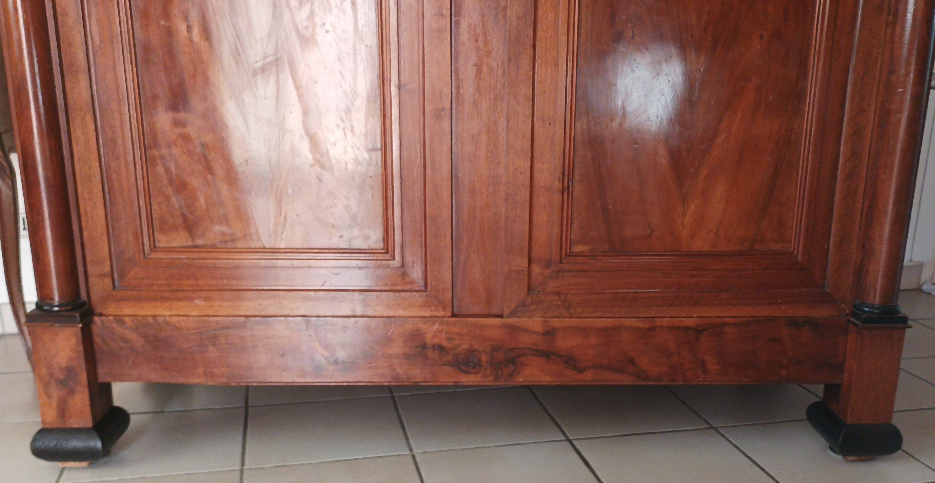 Empire walnut wardrobe