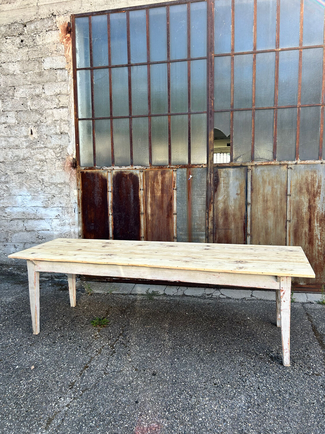 Large workshop farmhouse table