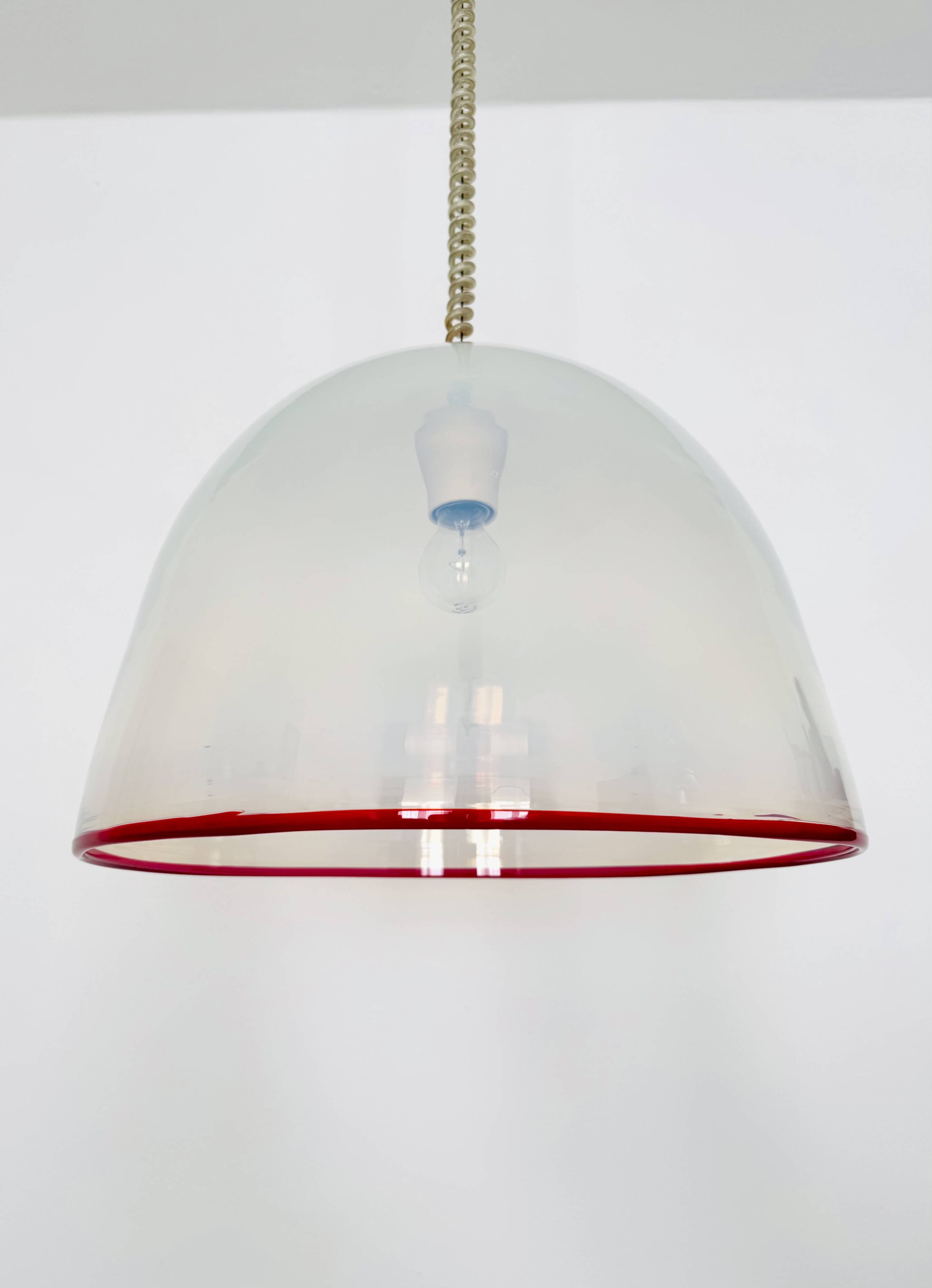 Murano Glass Pendant Lamp by Roberto Pamio and Renato Toso for Leucos
