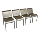 4 Italian design aluminum chairs from the 90s Calligaris Italy