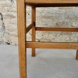 Pair of bistro chairs with perforated seat