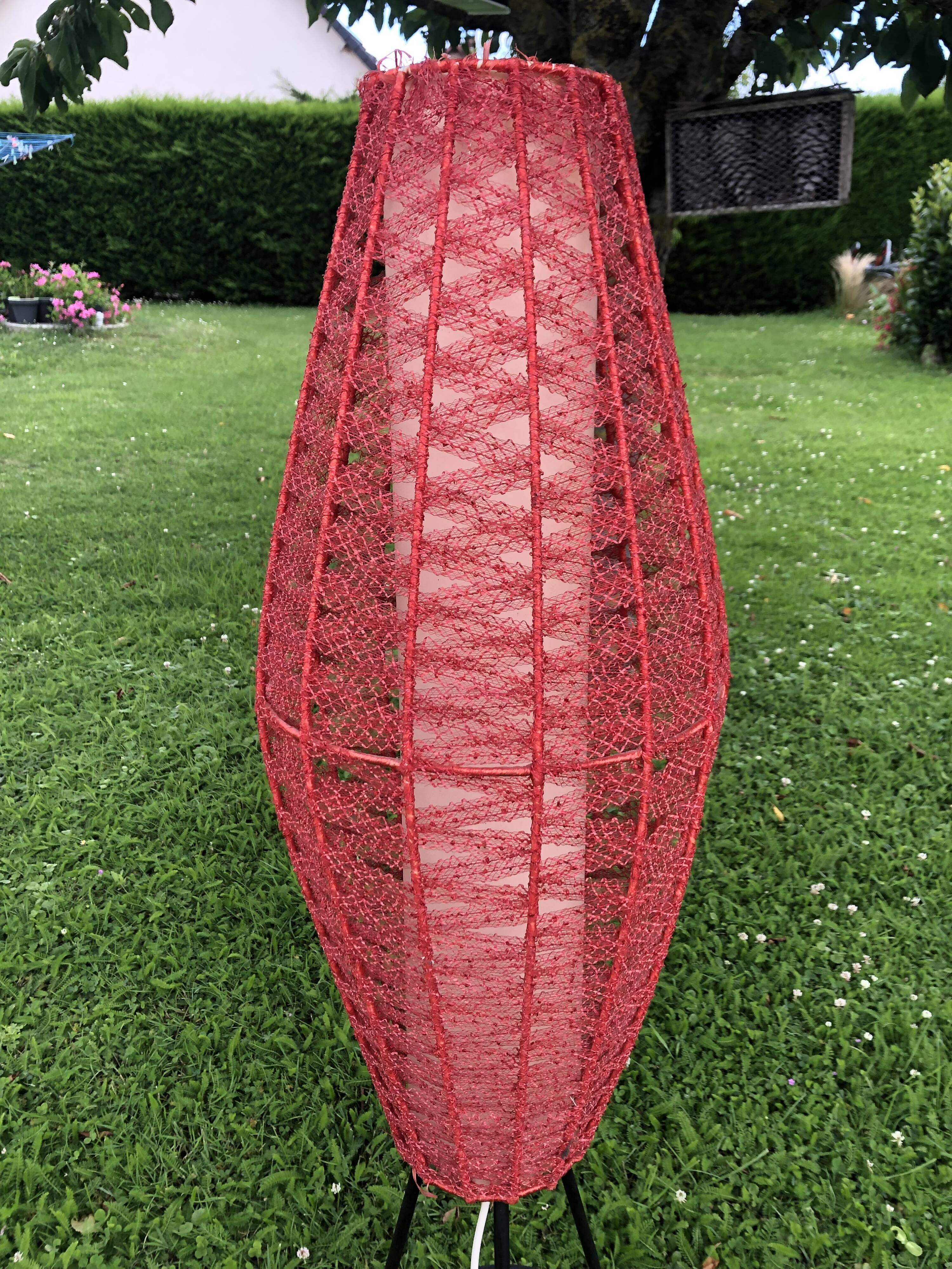 Vintage 1960s tripod floor lamp
