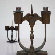 Swedish wooden candleholders from Taserud, 1955, set of 2