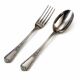 Ercuis dessert service X24 in original box, silver-plated metal.