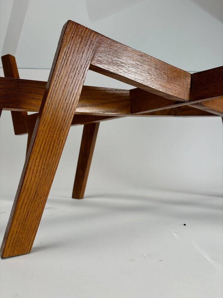 Mid-Century Modern Sculptural Wooden Coffee Table, Italy, 1950s
