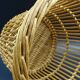 Wicker wastepaper basket