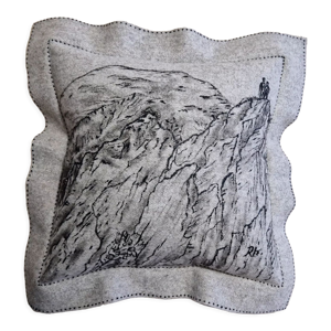 Coussin en drap de bonneval les