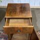 English Art Deco bedside table from the 1950s in walnut.