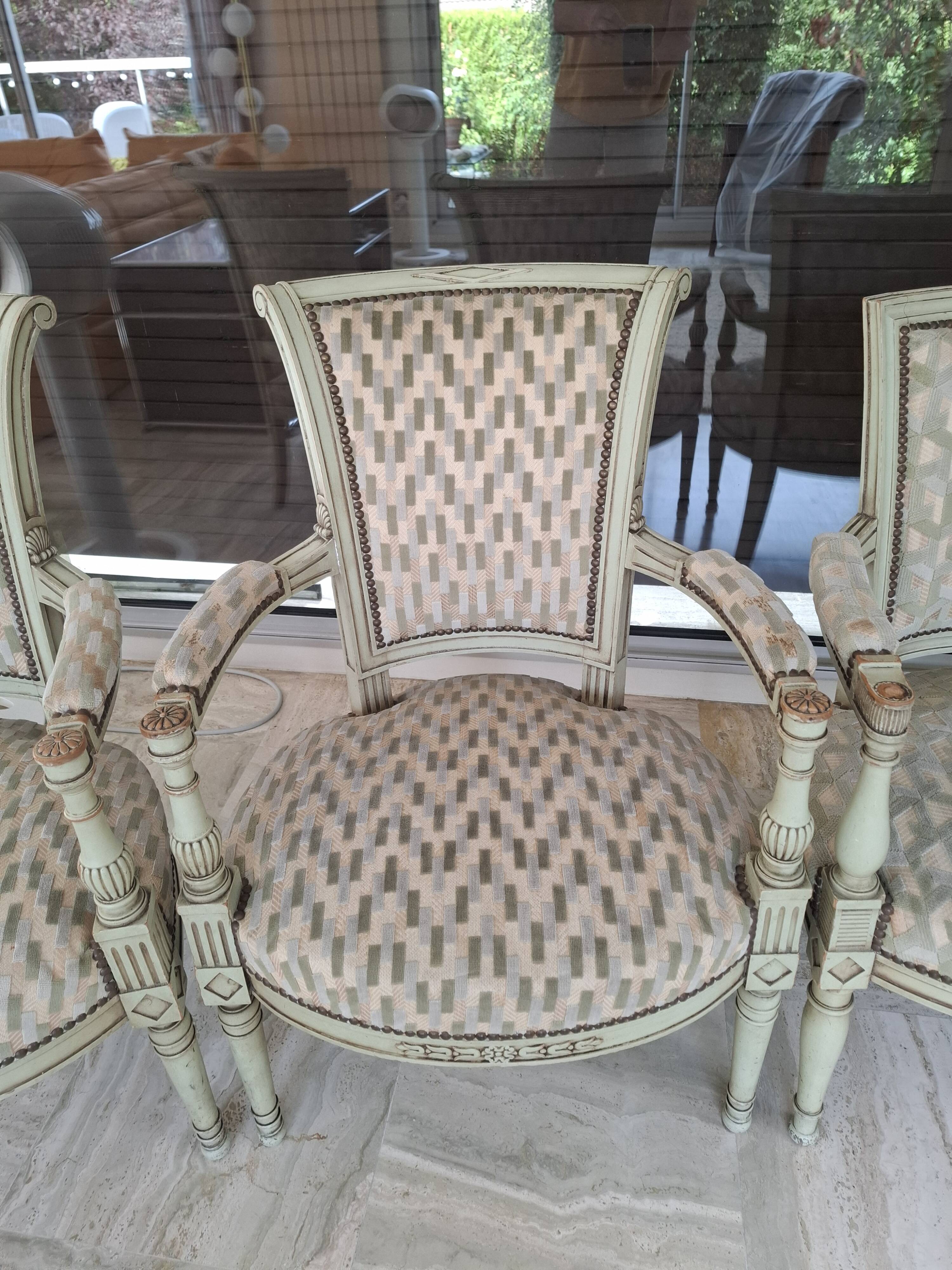 Set of 4 armchairs
