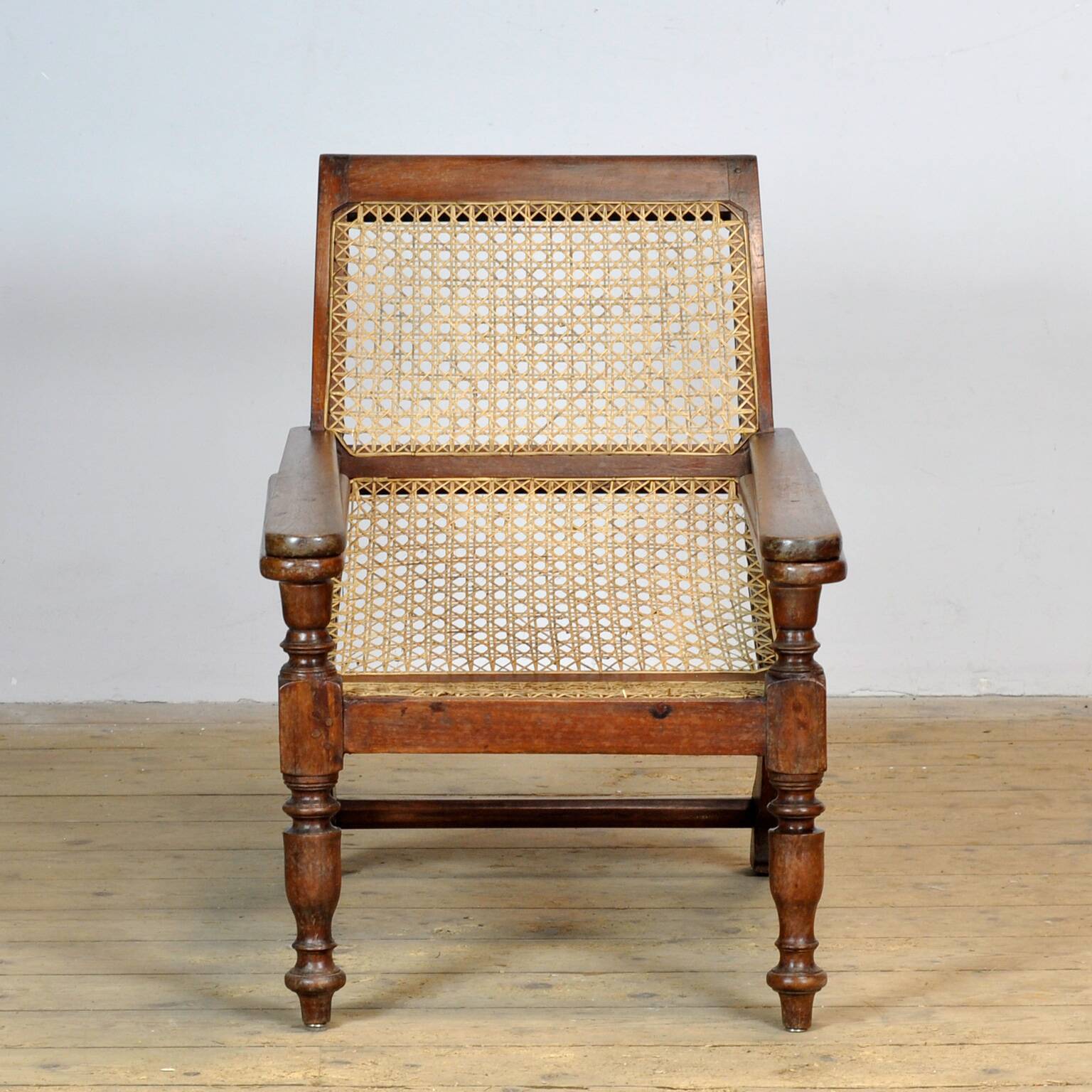 Chaise de plantation indonésienne coloniale hollandaise, vers 1920