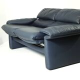 2-seater Leather Sofa Lugano by Erpo Int., Design 1985