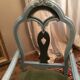 Set of 4 chairs in patinated wood Italian baroque style