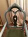 Set of 4 chairs in patinated wood Italian baroque style