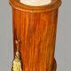 Somno in solid blonde acacia - topped with a white veined marble empire