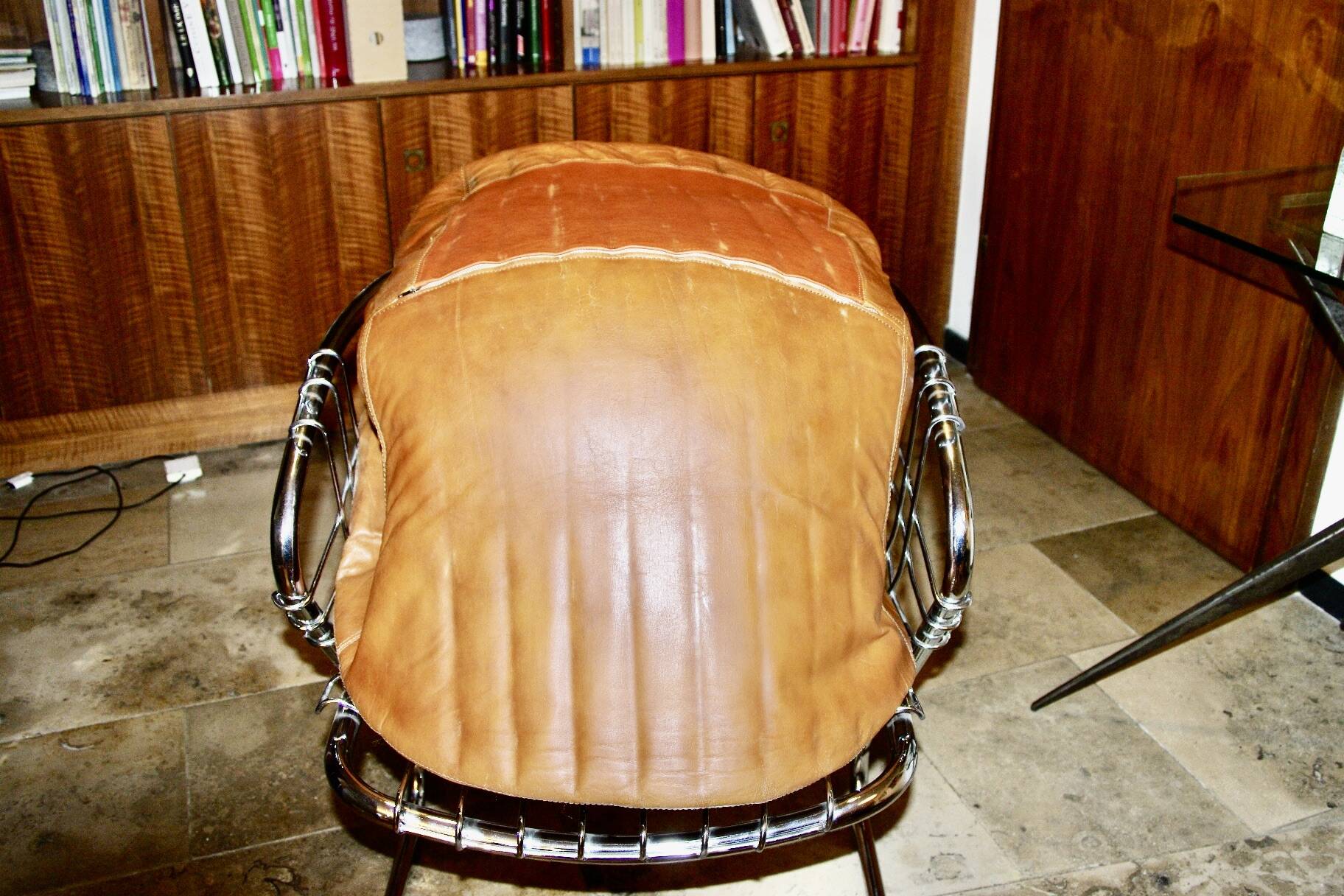 Vintage flynn model armchair by gastone rinaldi italy 1970