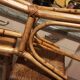 3 rattan bar stools seated mulched 1960s