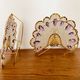 Set of 2 Crystal Glass Peacock Wall Lamps by Palwa
