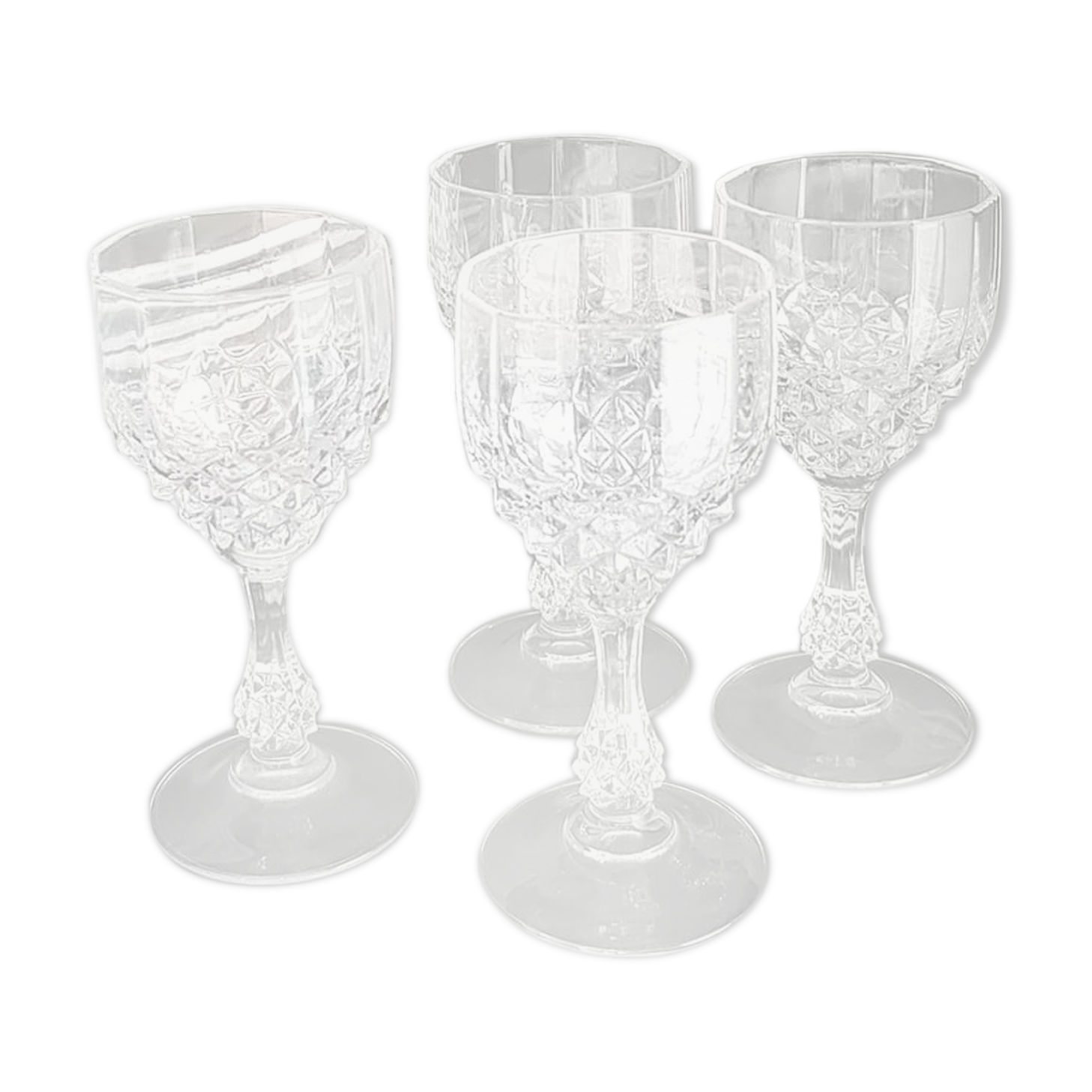 Verres à liqueur anciens en cristal
