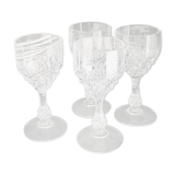 Ancient crystal liquor glasses