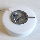 Bauhaus style ceiling or wall light in opaline glass - mid-20th century