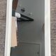Vintage wooden mirror in white from the 70s-80s.