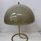 Vintage Mushroom table lamp with gold metal base , 1970s