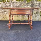 Antique Swiss table in solid walnut - 19th century