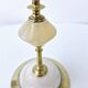 Pair Of Antique Candlesticks In Brass And Alabaster