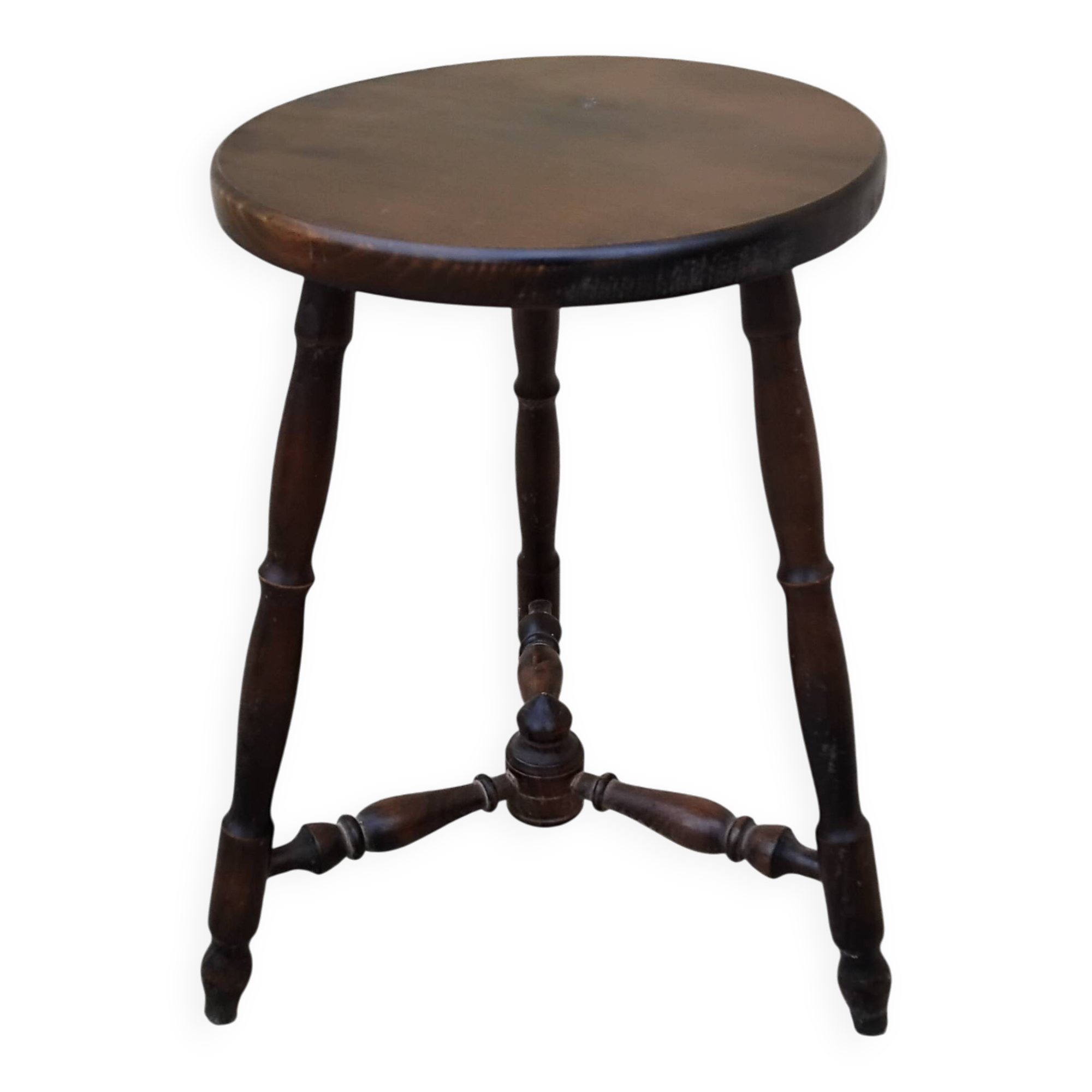 Petit tabouret tripode vintage ancien
