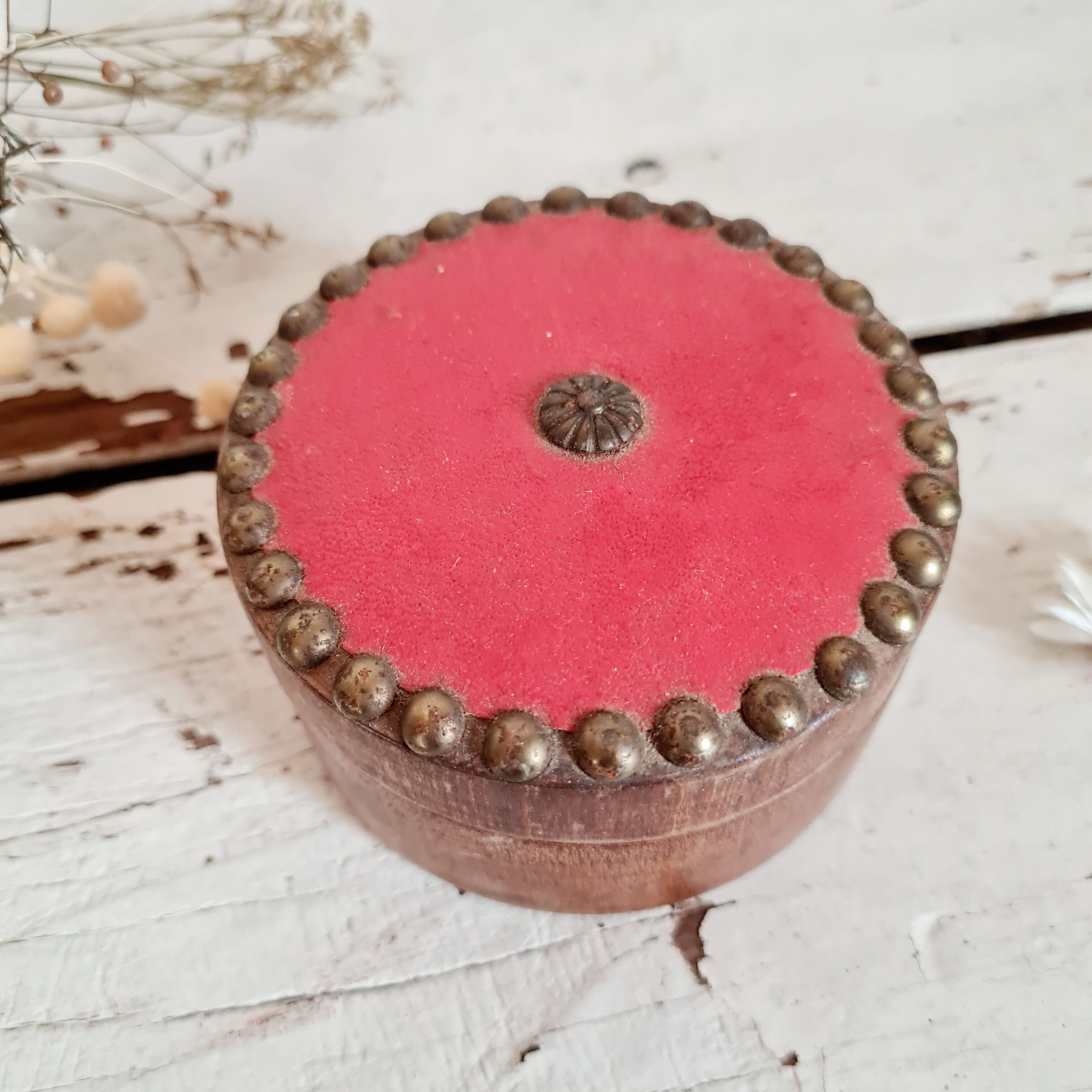 Antique wood jewelry box