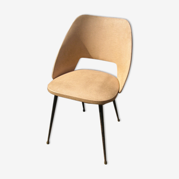 1960 vinyl-coated barrel chair