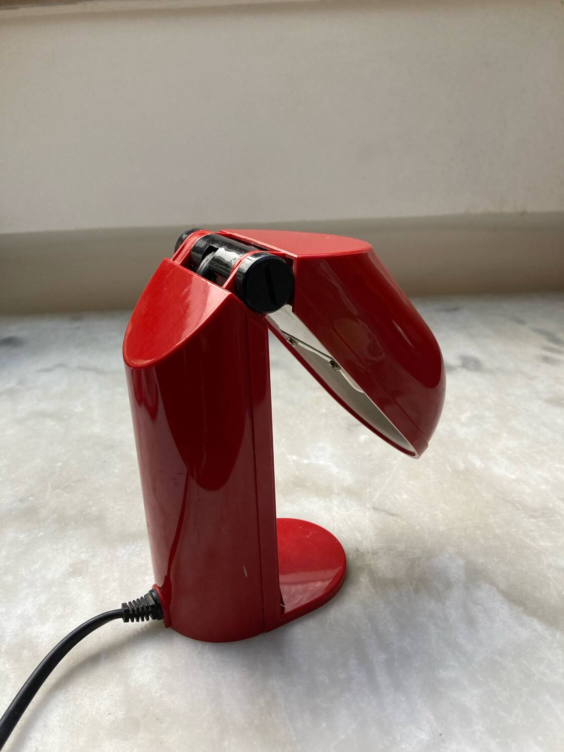 Tronconi red folding desk lamp vintage 70s