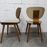 Pair of Baumann chairs No. 831 G1 "design Max Bill" 1960