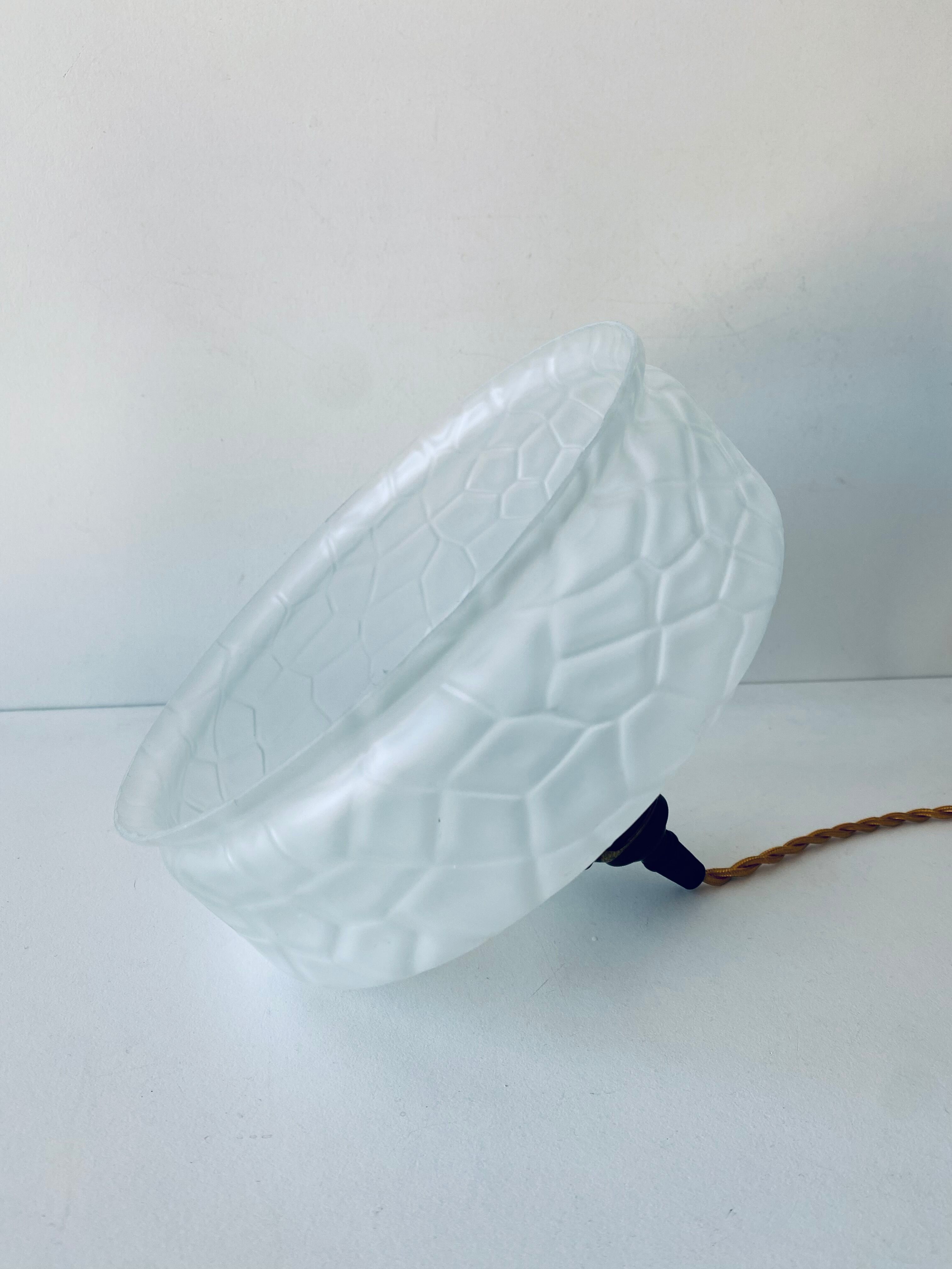 Vintage glass pendant light