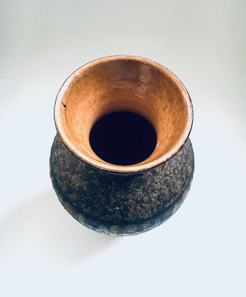 Vintage Art Ceramics Seta Vase attributed to Aldo Londi for Bitossi Raymor, Italy, 1960s