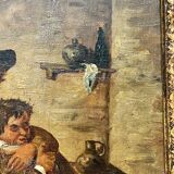 Edouard John E. Ravel is an artist born in Switzerland in 1847 and died in 1920, HST tavern scene