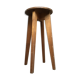 High stool in vintage raw wood