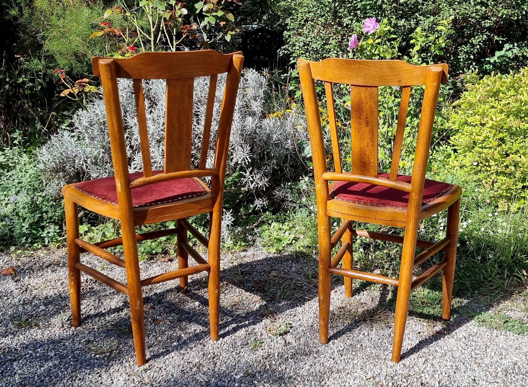 Pair of art deco country chairs from the 20s/30s